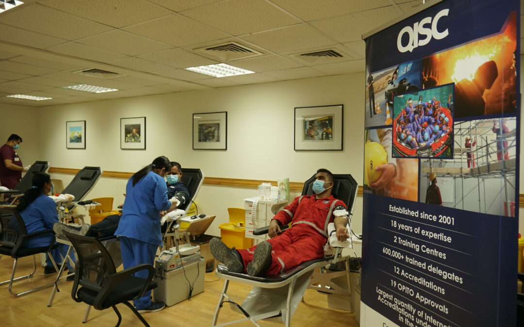 QISC Pause Training To Donate Blood